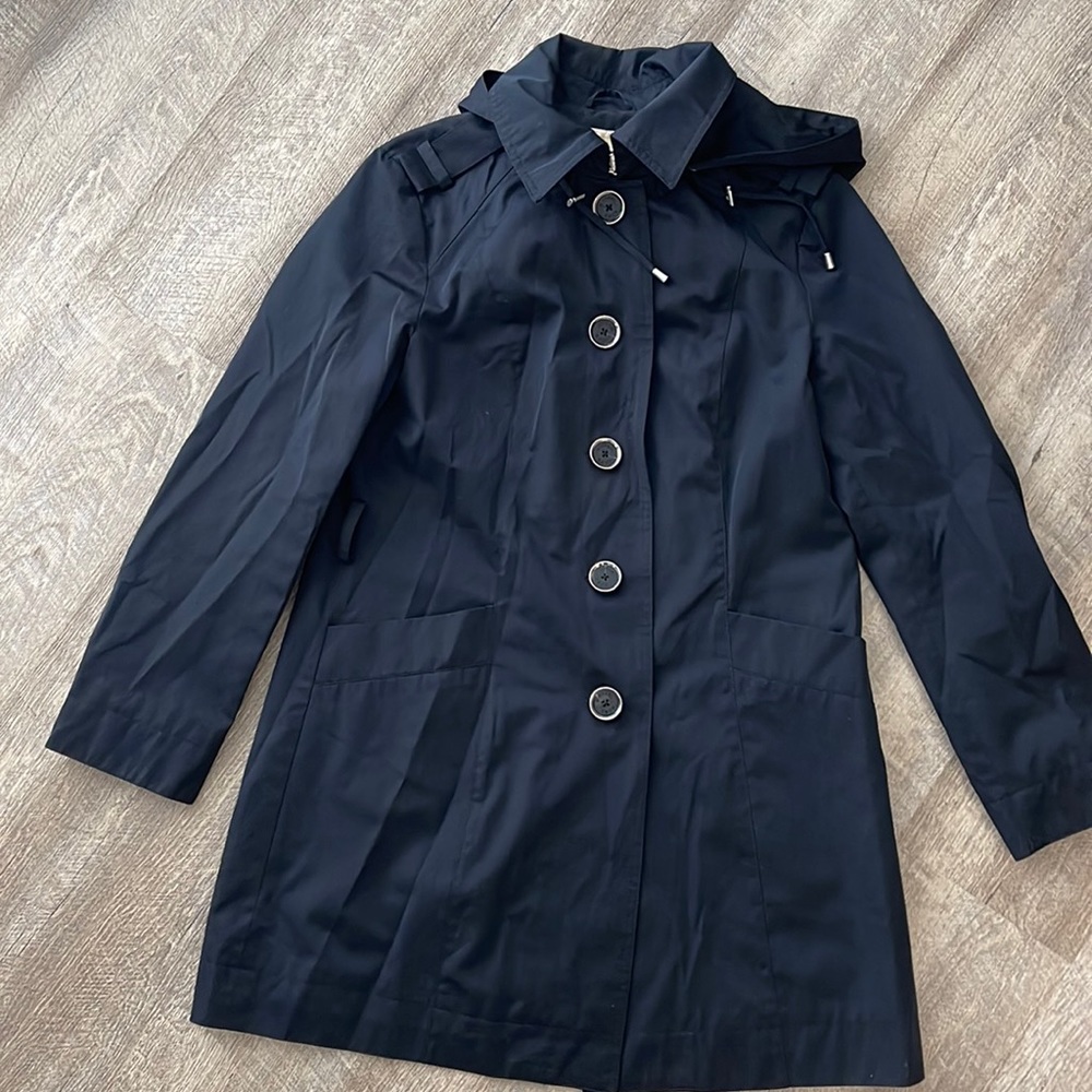 Michael Kors Navy trench coat. EUC
